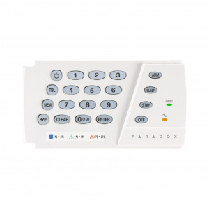 K636 Teclado LED cableado de 10 zonas